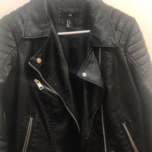 H&M Jackets & Coats - Faux leather moto jacket H&M Jackets & Coats - Faux leather moto jacket